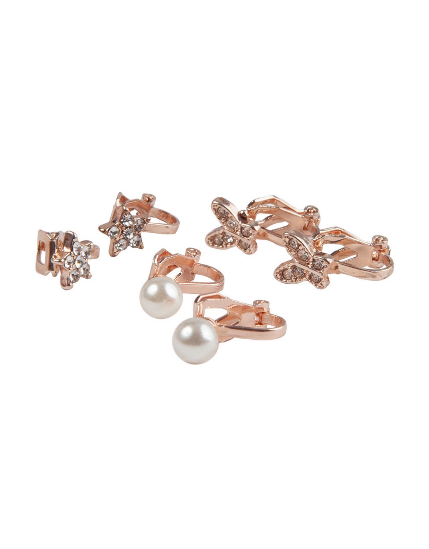 Dazzle Clip On Earrings 3pr