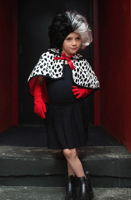 Ella De Vil Cape, Gloves,Wig