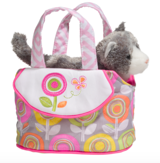 Rainbow Sak w/Grey Cat