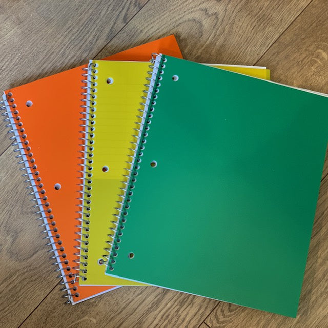 1 Subject Spiral Notebook