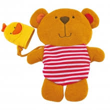 Teddy and Duck Bath Mitt Set