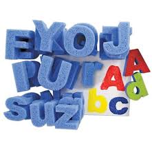 Capital & Lowercase Letters Painting Sponges