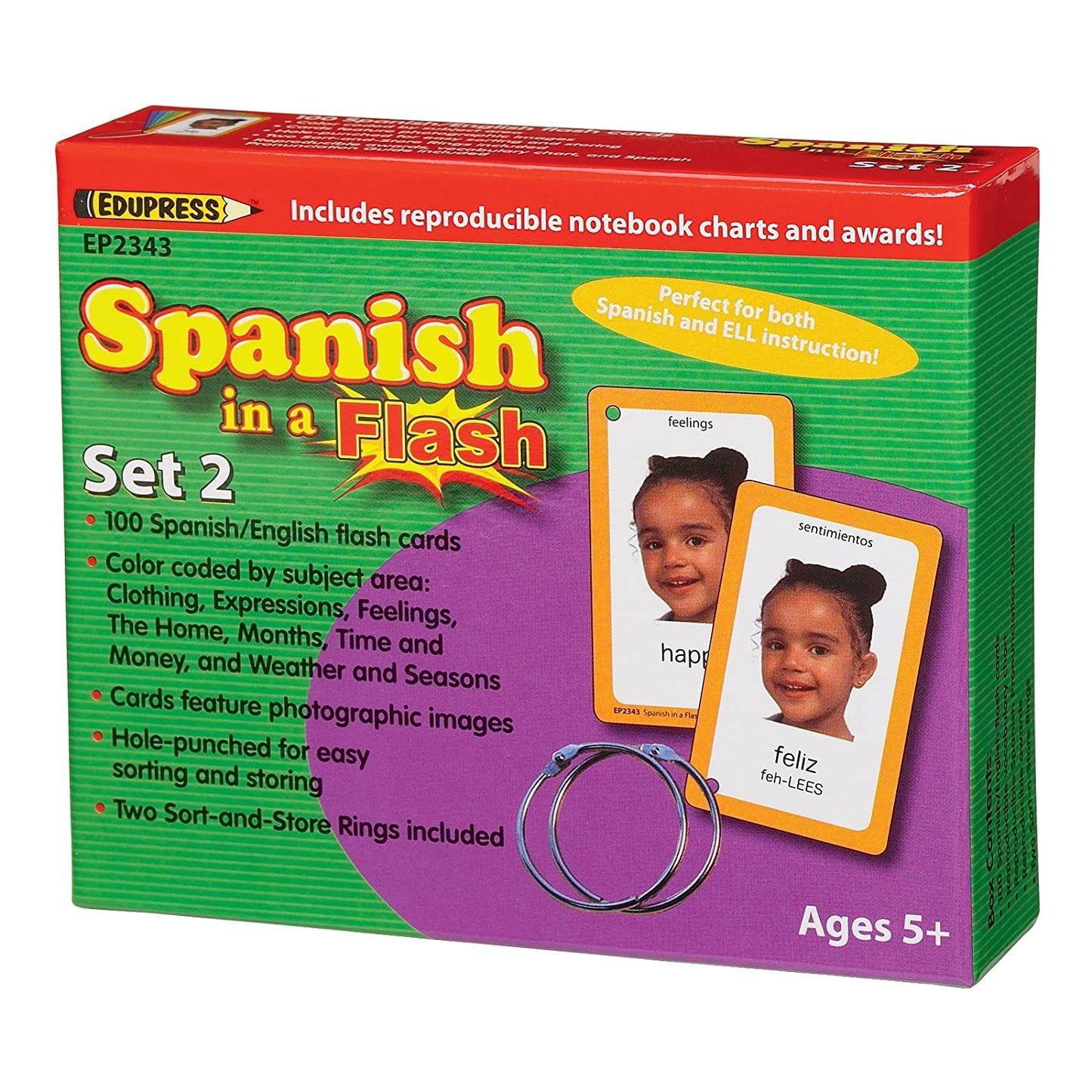 Spanish in a Flash Card