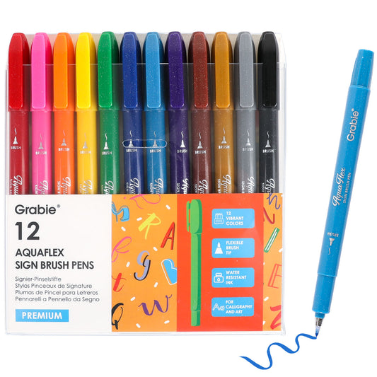 AquaFlex Sign Brush Pen S/12