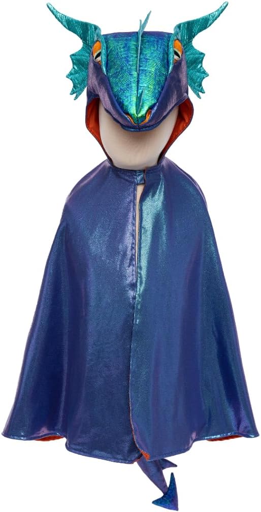 Azure Metallic Dragon Cape 5-6yr