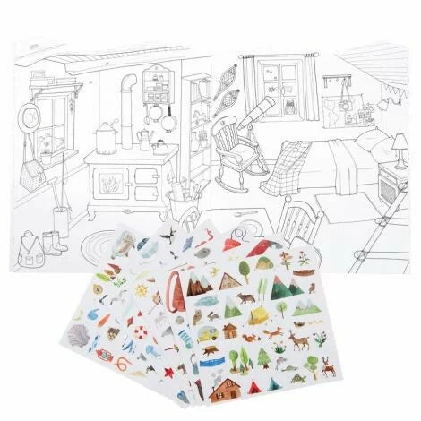 Moulin Roty Coloring Book/Stickers