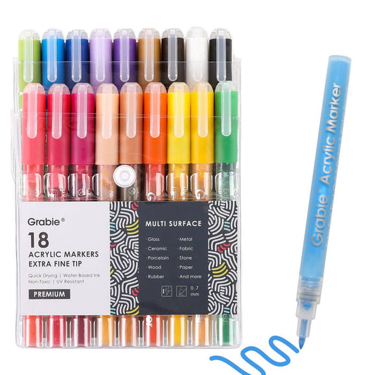 Extra Fine Tip Acrylic Paint Marker S/18