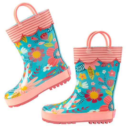 Floral Rain Boots