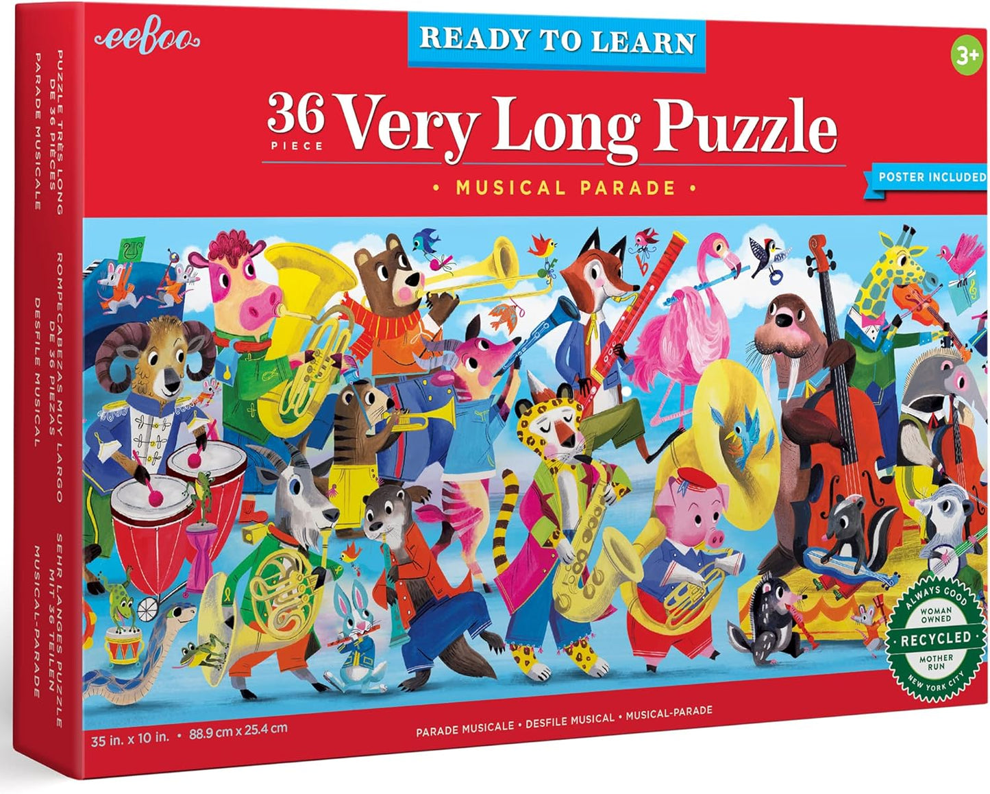 Eeboo 36pc. Long Puzzle