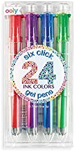 Six Click 24 Colors Gel Pens