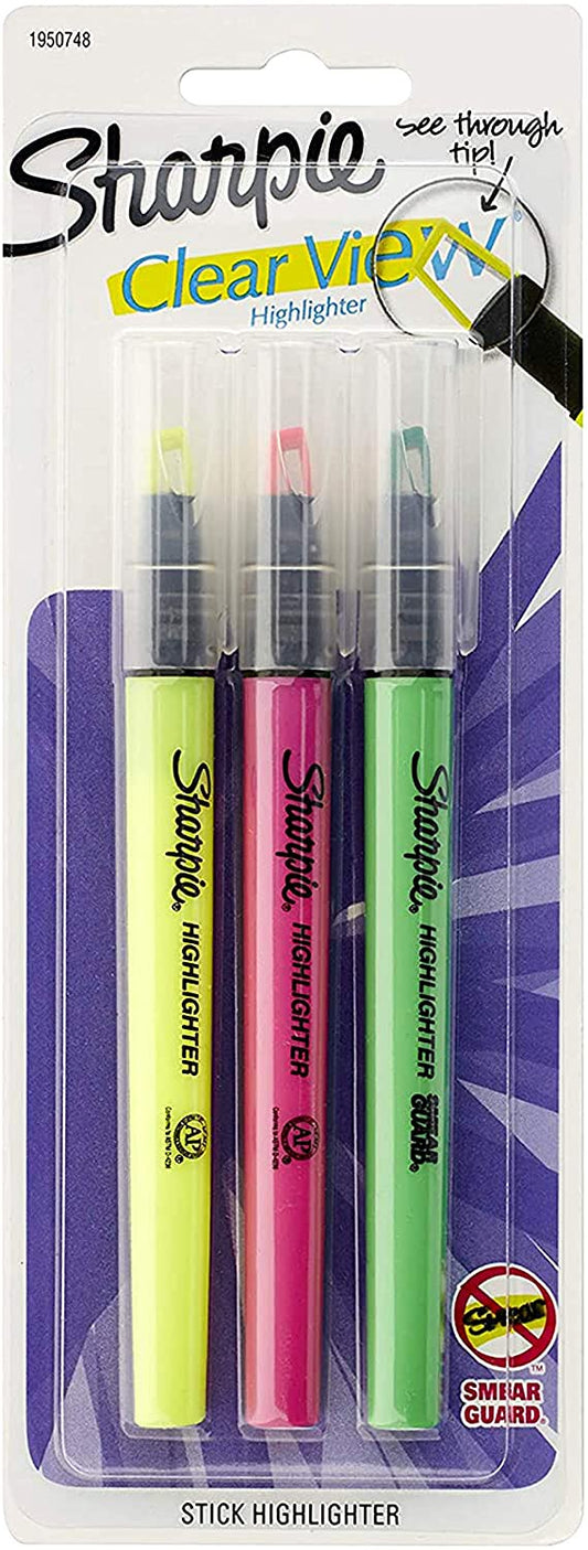 Sharpie Clear View Highlighters (3pc)