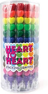 Heart Stacking Crayons