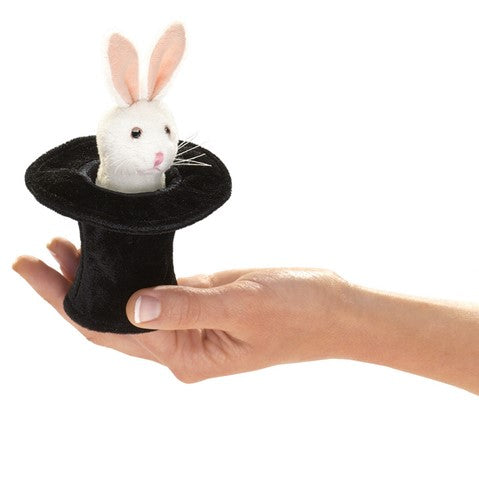 Mini Rabbit in Hat Puppet