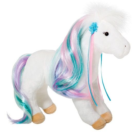 Rainbow Princess White Horse