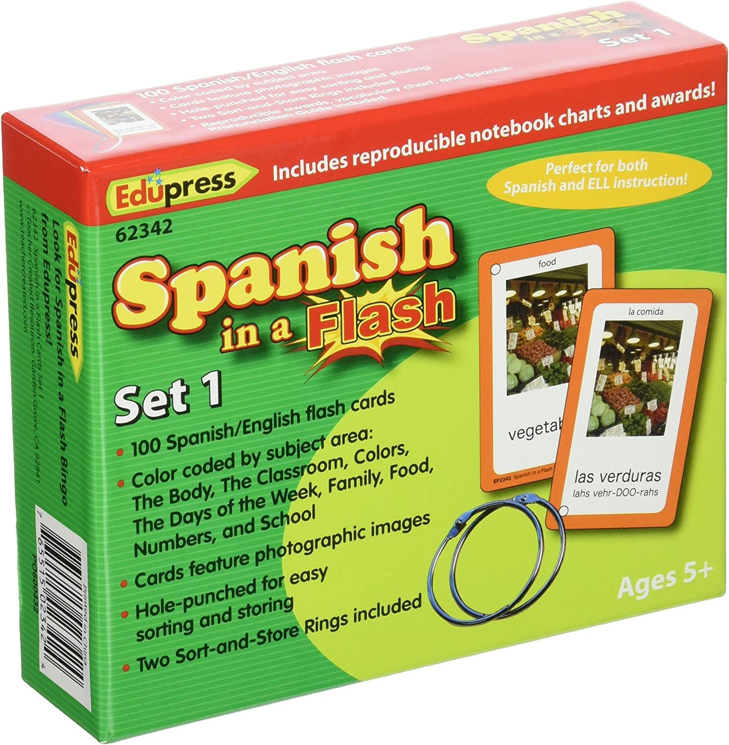 Spanish in a Flash Card